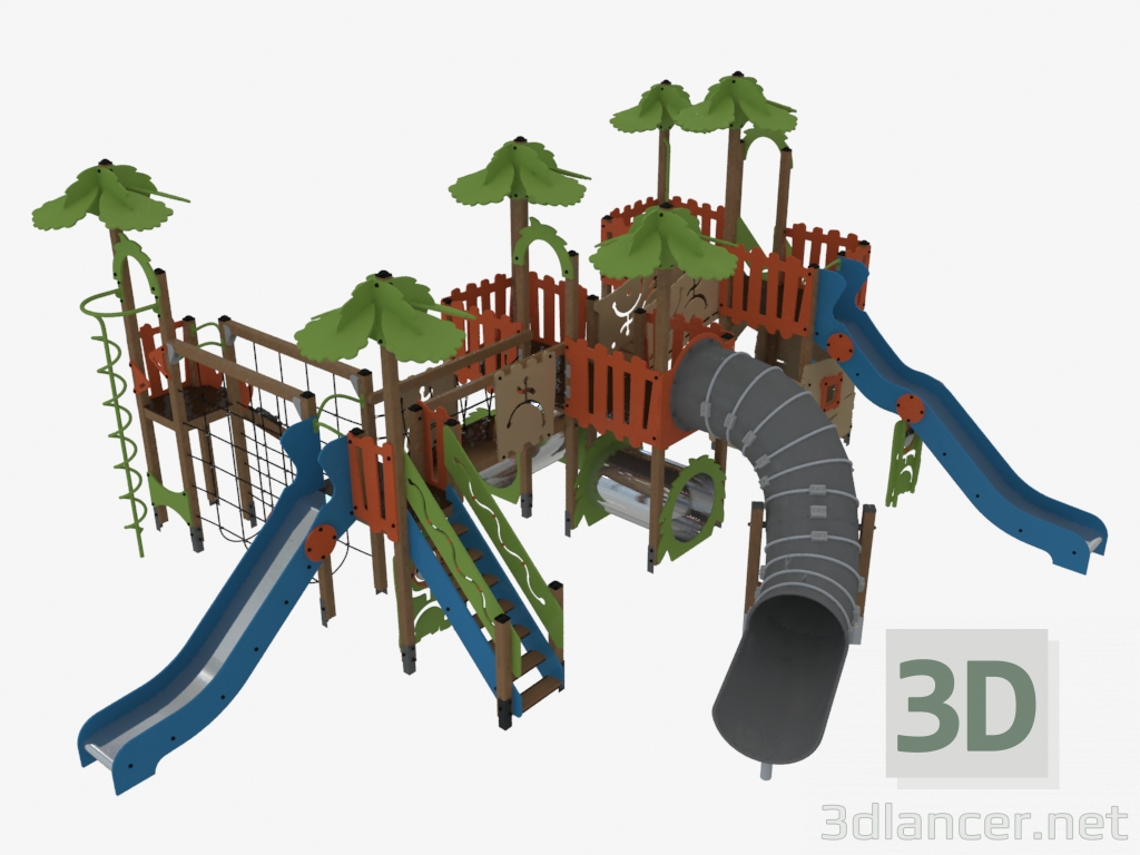 modello 3D Complesso di giochi per bambini (T1405) - anteprima