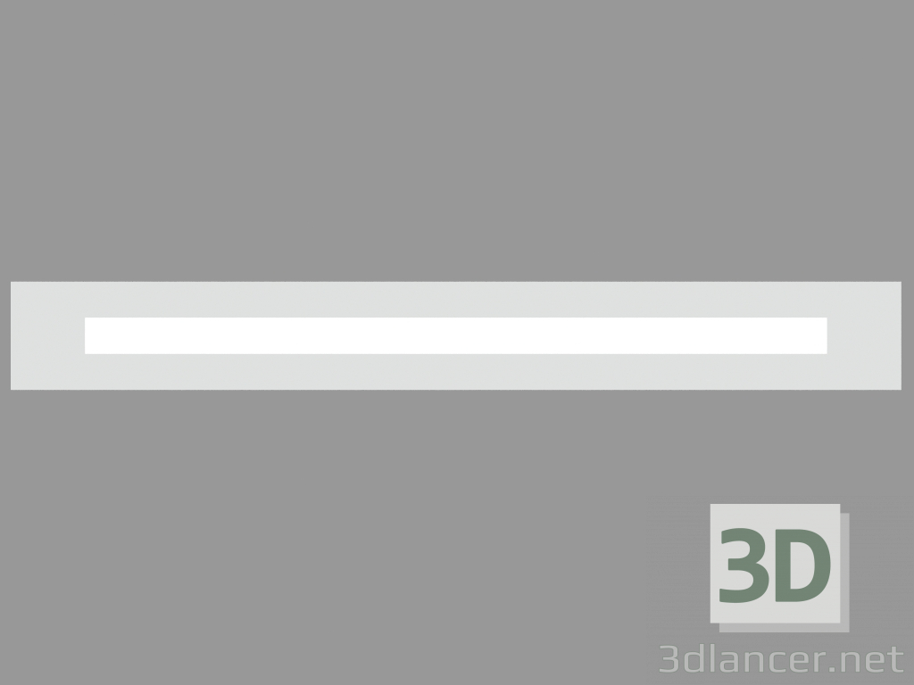 3d model Recessed wall light fixture RIGHELLO LONG FLAT DIFFUSER (S4513) - preview