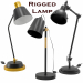 3d 4-Study-Table-Lamp-Set-Rigged model buy - render