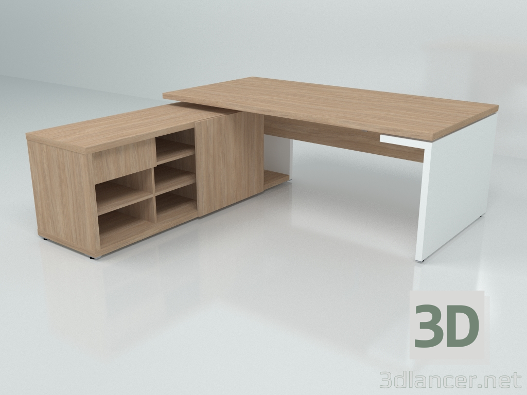 modèle 3D Table de travail Mito MIT1L (2278x2080) - preview