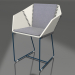 modèle 3D Chaise de salle à manger (gris bleu) - preview