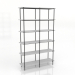 modello 3D Rack 4 1200X350X1950 mm (bianco RAL 9010) - anteprima