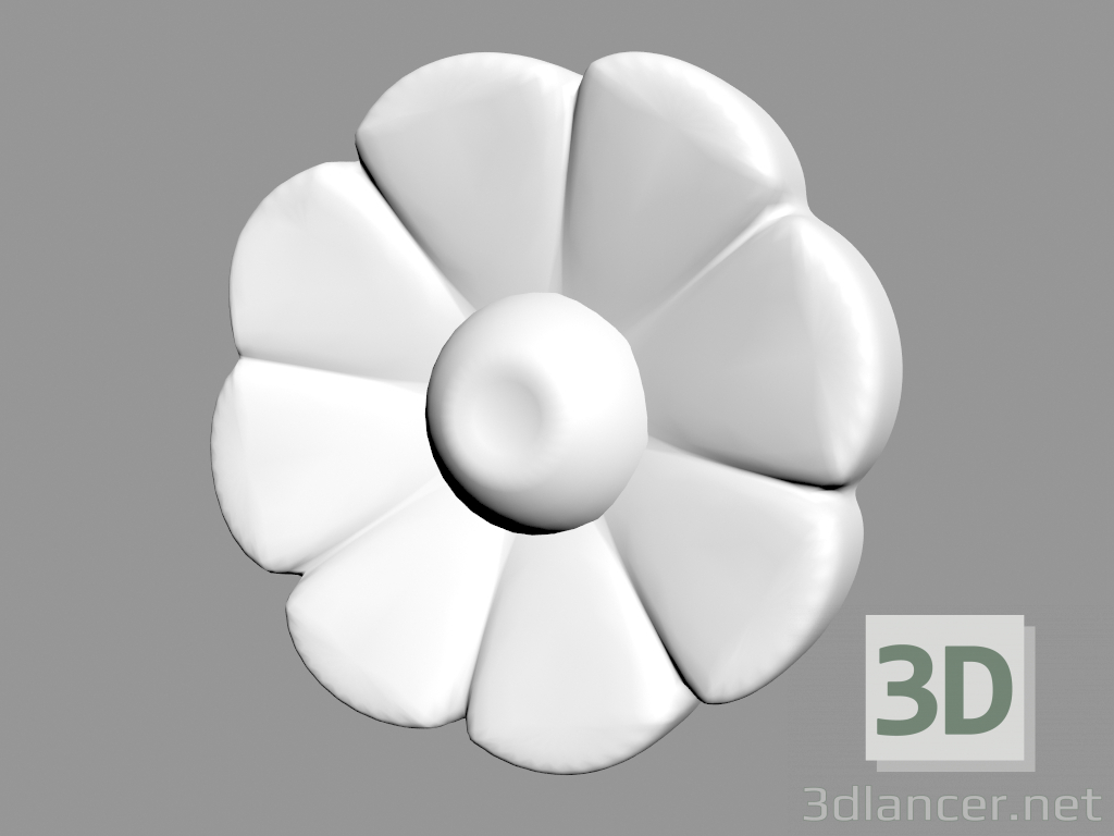 Modelo 3d Fragmento de ornamento A620 - preview