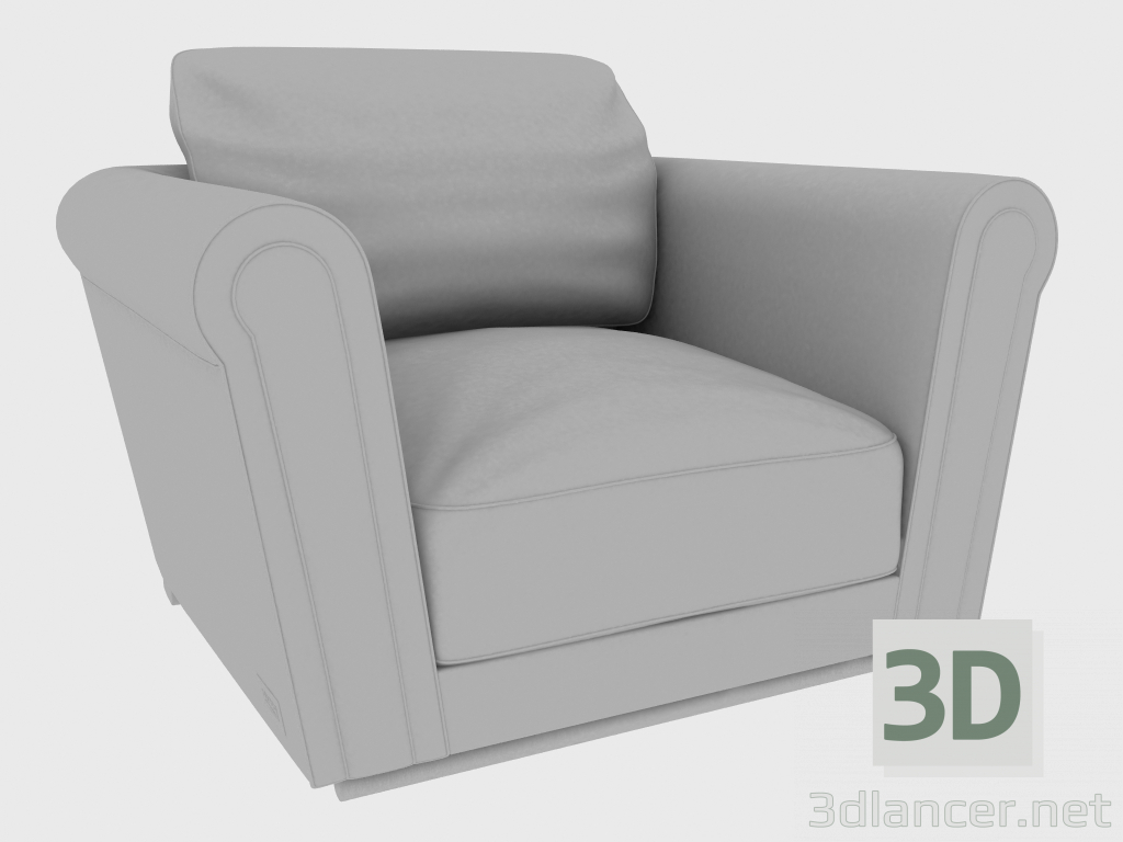 3d модель Кресло PAUL ARMCHAIR (130x113xH88) – превью