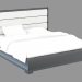 3d model Cama de matrimonio - vista previa