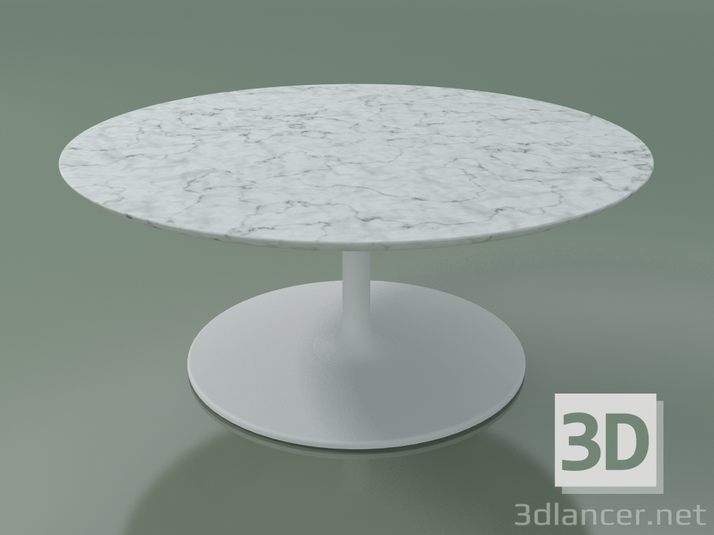 3d model Mesa de centro redonda 0744 (H 35 - D 80 cm, mármol, V12) - vista previa