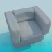 3d model Massive armchair - preview