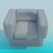 3d model Massive armchair - preview