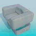 3d model Massive armchair - preview