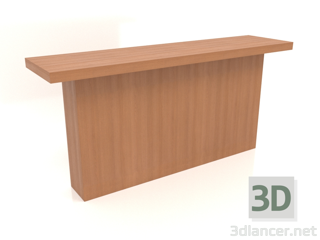 modello 3D Consolle KT 10 (1600x400x750, legno rosso) - anteprima