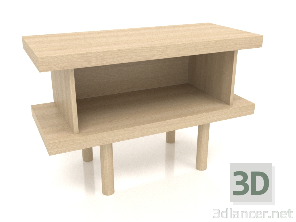 modello 3D Mobiletto TM 12 (900x400x600, legno bianco) - anteprima