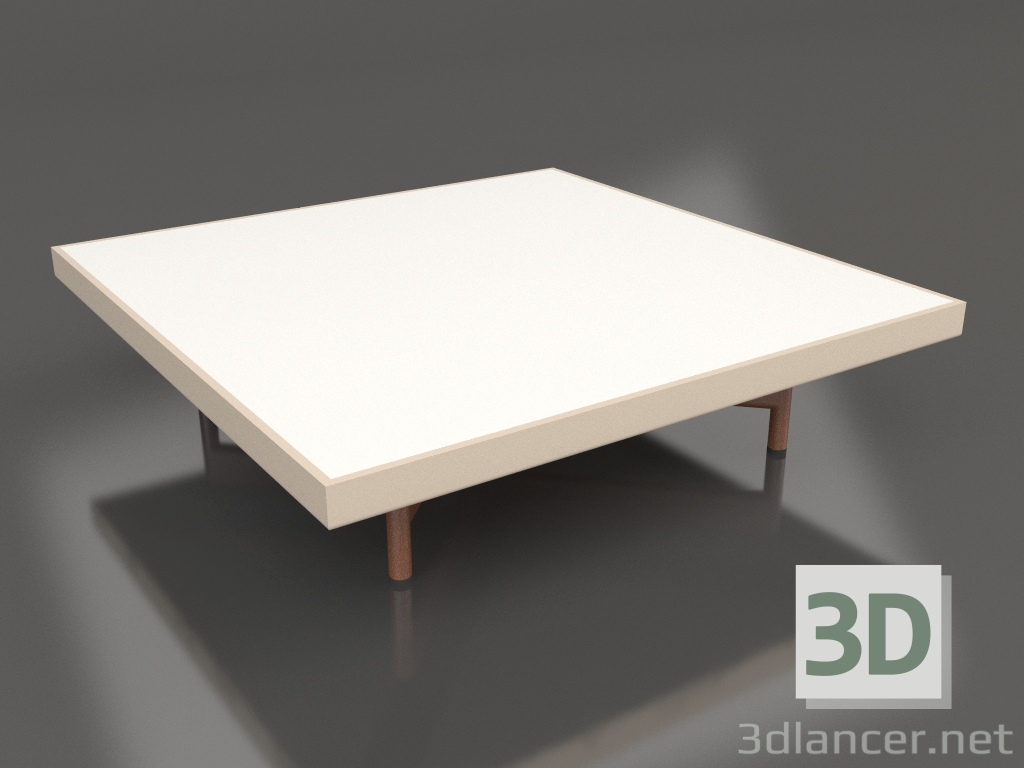 modello 3D Tavolino quadrato (Sabbia, DEKTON Zenith) - anteprima