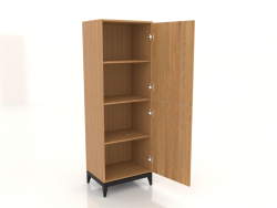 Cabinet 1 600x450x1800 mm (open, natural oak)