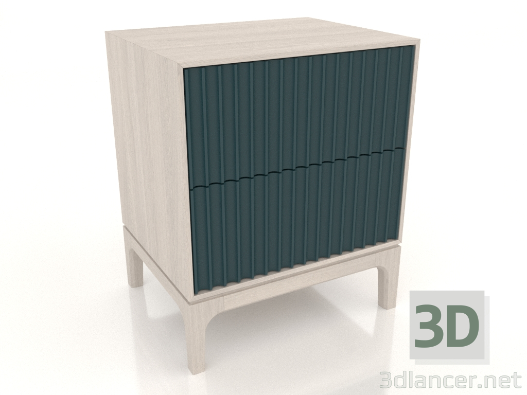 3d model Mesita de noche FARGO 2 cajones con frontales fresados (ola marina, roble blanqueado, opción 2) - vista previa 3d model Mesita de noche FARGO 2 cajones con frontales fresados (ola marina, roble blanqueado, opción 2) - vista previa
