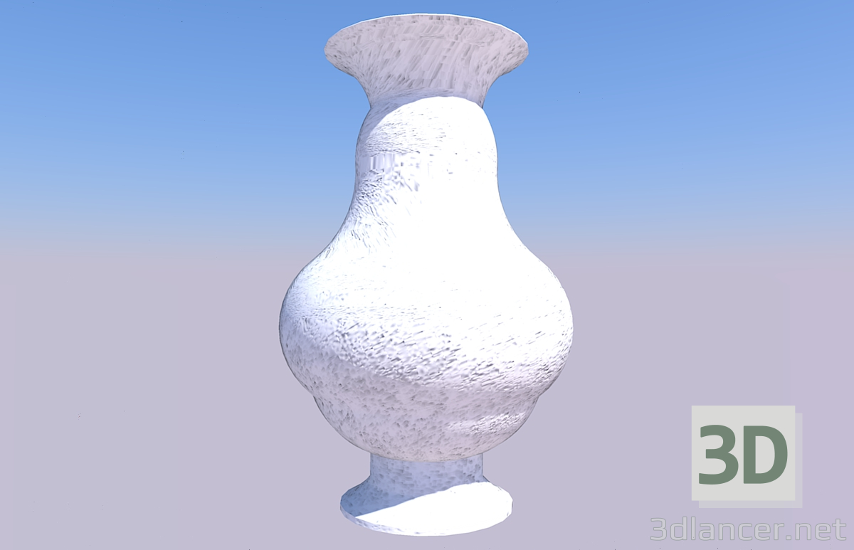 3 डी मॉडल फर्श फूलदान - पूर्वावलोकन