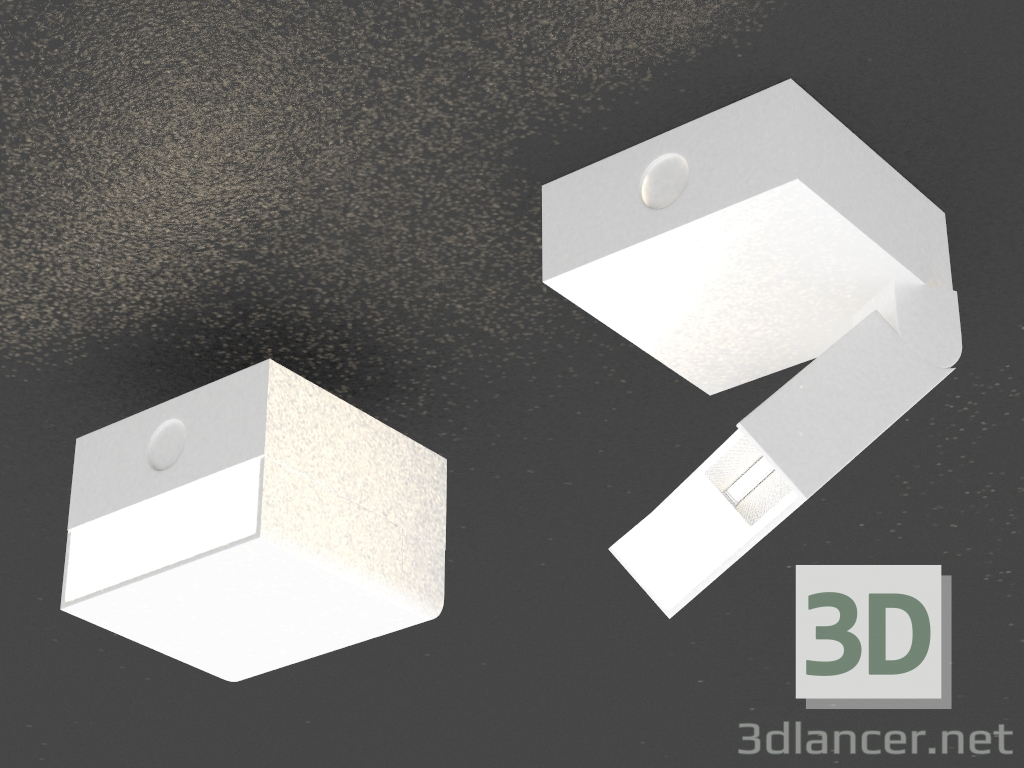 modèle 3D Wall & lampe LED de plafond (DL18421 11WW-Blanc) - preview