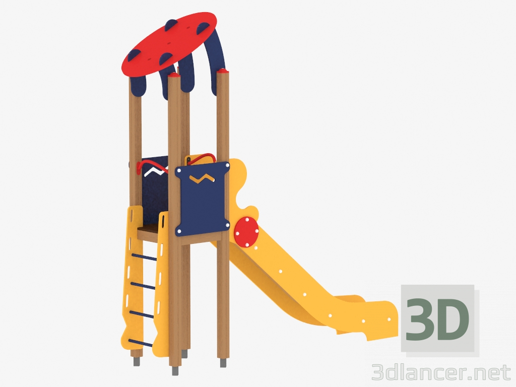 3d model Children's play complex (1107) - preview