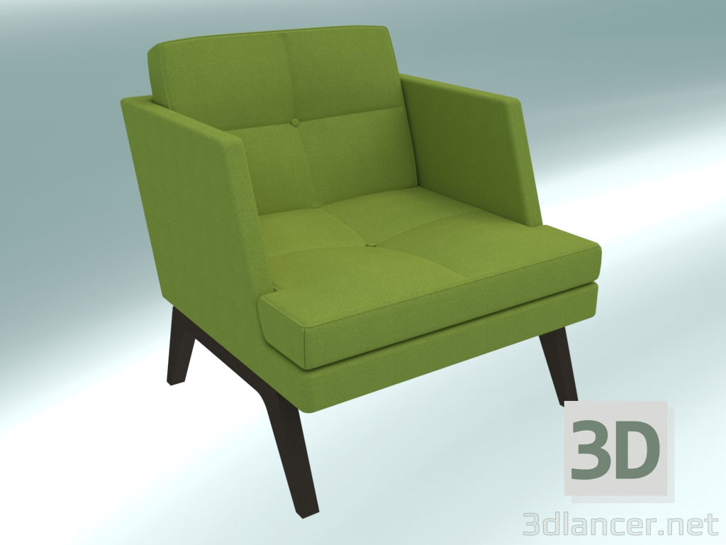 3d model Sillón (11 de madera) - vista previa