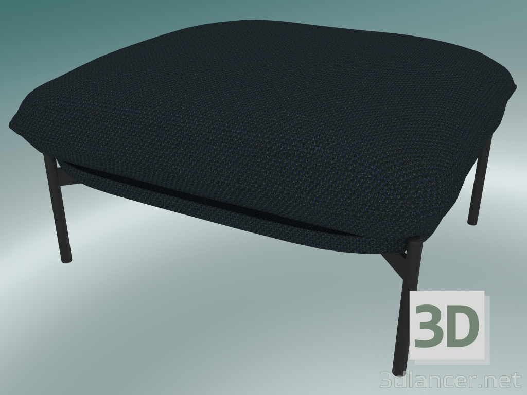 3d model Pouffe Cloud (LN4, 78x74 H 40cm, Warm black legs, Sunniva 2 192) - preview