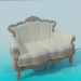 3d model Sofa barroco - vista previa