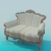 3d model Sofa barroco - vista previa