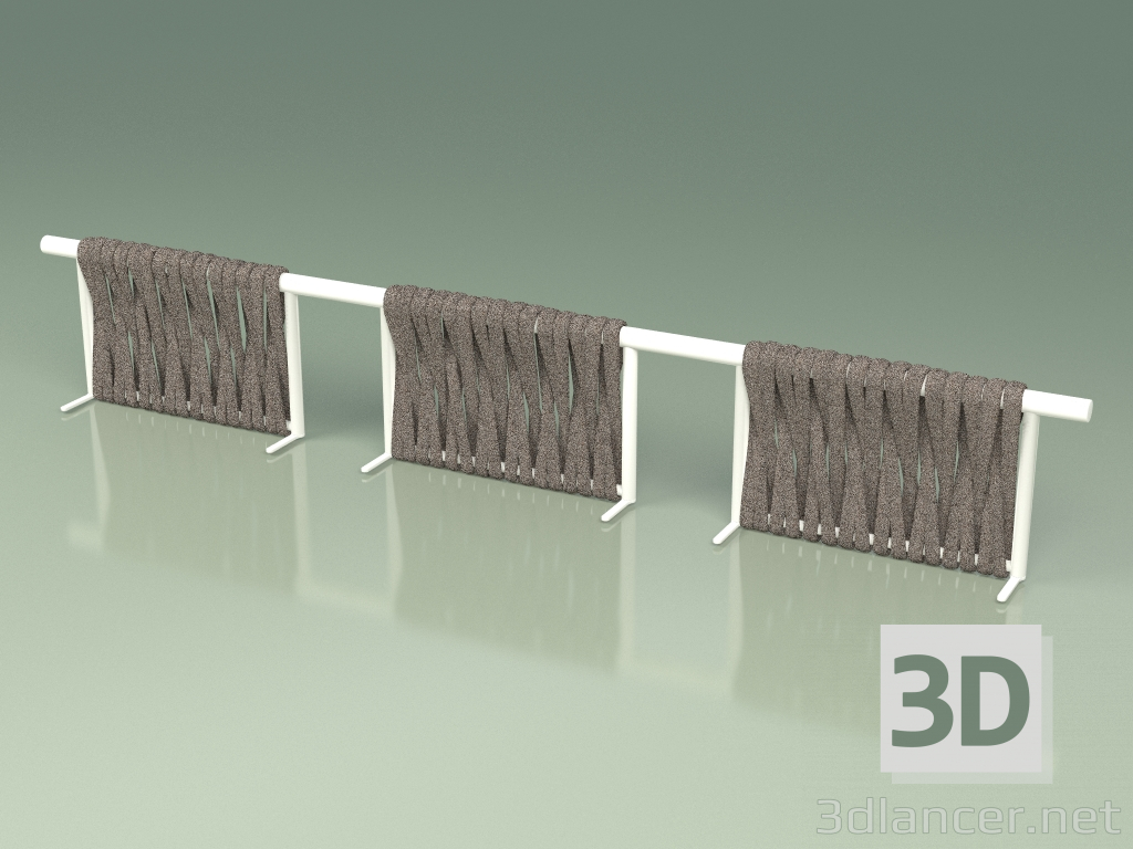 3d model Respaldo del módulo de sofá 213 (Metal Milk, Grey-Sand Belt) - vista previa