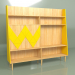 modello 3D Wall Woo Wall dipinto (giallo senape) - anteprima