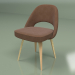 3d model Sillón Lado 1 (marrón, roble blanco) - vista previa