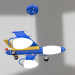 modèle 3D Suspension Sturmovik métal bleu (07431.05) - preview