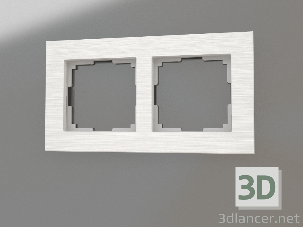 3d model Marco para 2 postes (aluminio) - vista previa