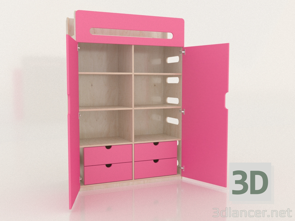 3D Modell Kleiderschrank offen MOVE WF (WFMWF2) - Vorschau