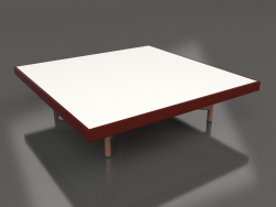 Table basse carrée (Rouge vin, DEKTON Zenith)