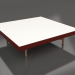 3d model Mesa de centro cuadrada (Rojo vino, DEKTON Zenith) - vista previa