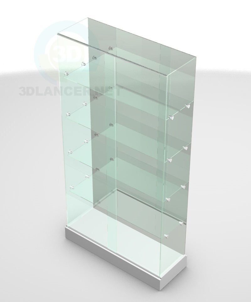 Modelo 3d Vidro de vitrine - preview