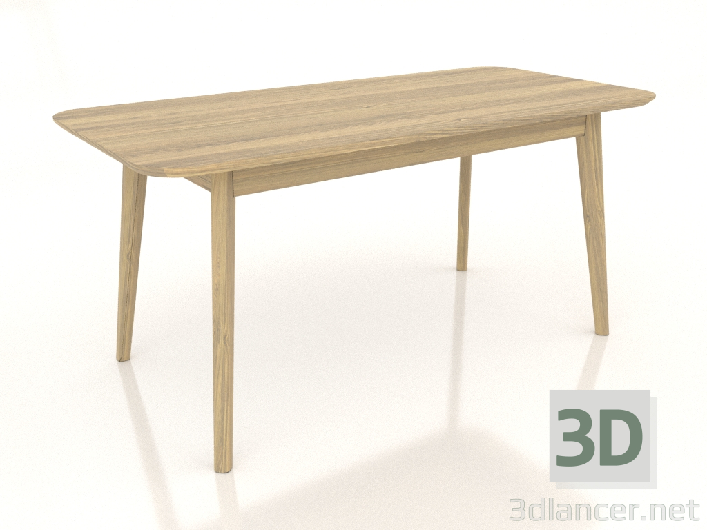 modello 3D Tavolo da pranzo LARGE 1600x750 mm (rovere schiarito) - anteprima