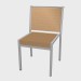 3D Modell Stuhl im Restaurant zu essen Syntetic Fiber Dining Chair stapelbare 1211 - Vorschau