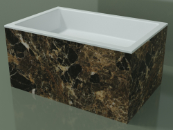 Lavabo da appoggio (01R142301, Emperador M06, L 72, P 48, H 36 cm)