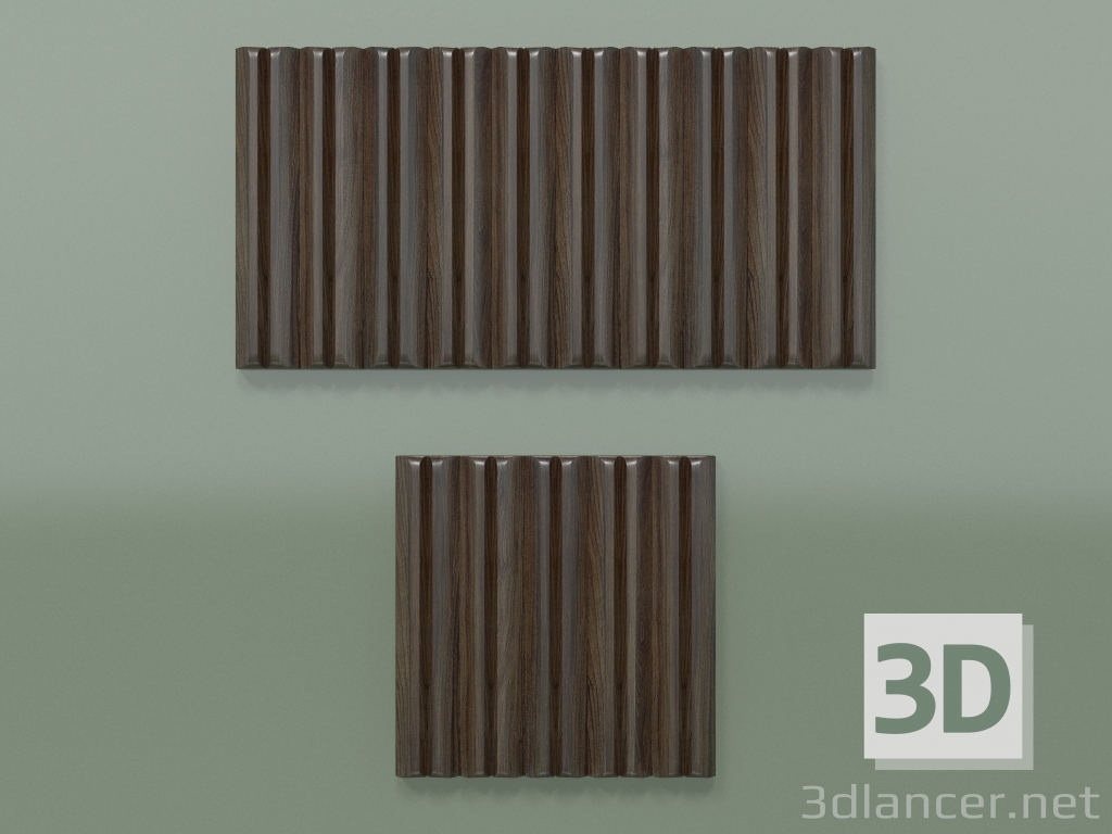 Modelo 3d Painel de madeira - preview