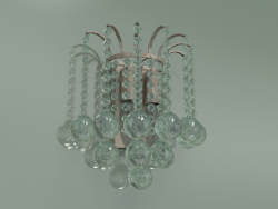 Candelabro 3299-2 (branco com Strotskis de cristal dourado claro)