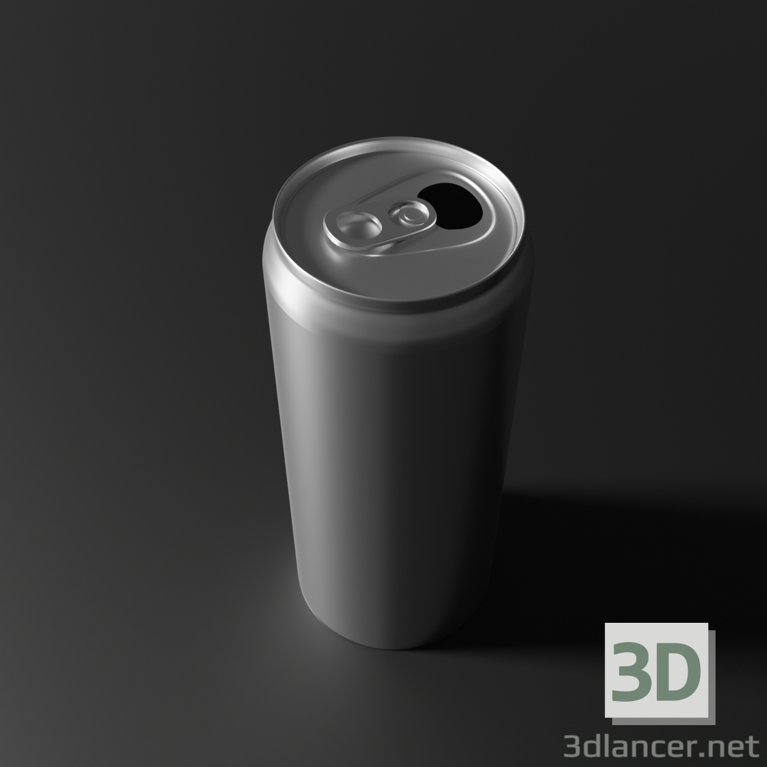 3D Modell Blechdose aus Aluminium - Vorschau