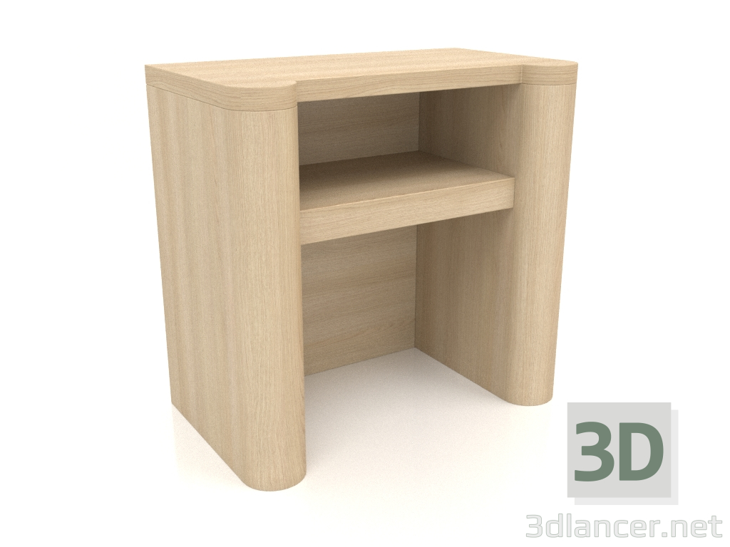 3d модель Тумба нічна TM 023 (600х350х580, wood white) – превью