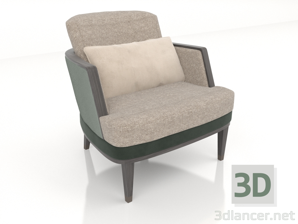 modèle 3D Fauteuil (D673) - preview