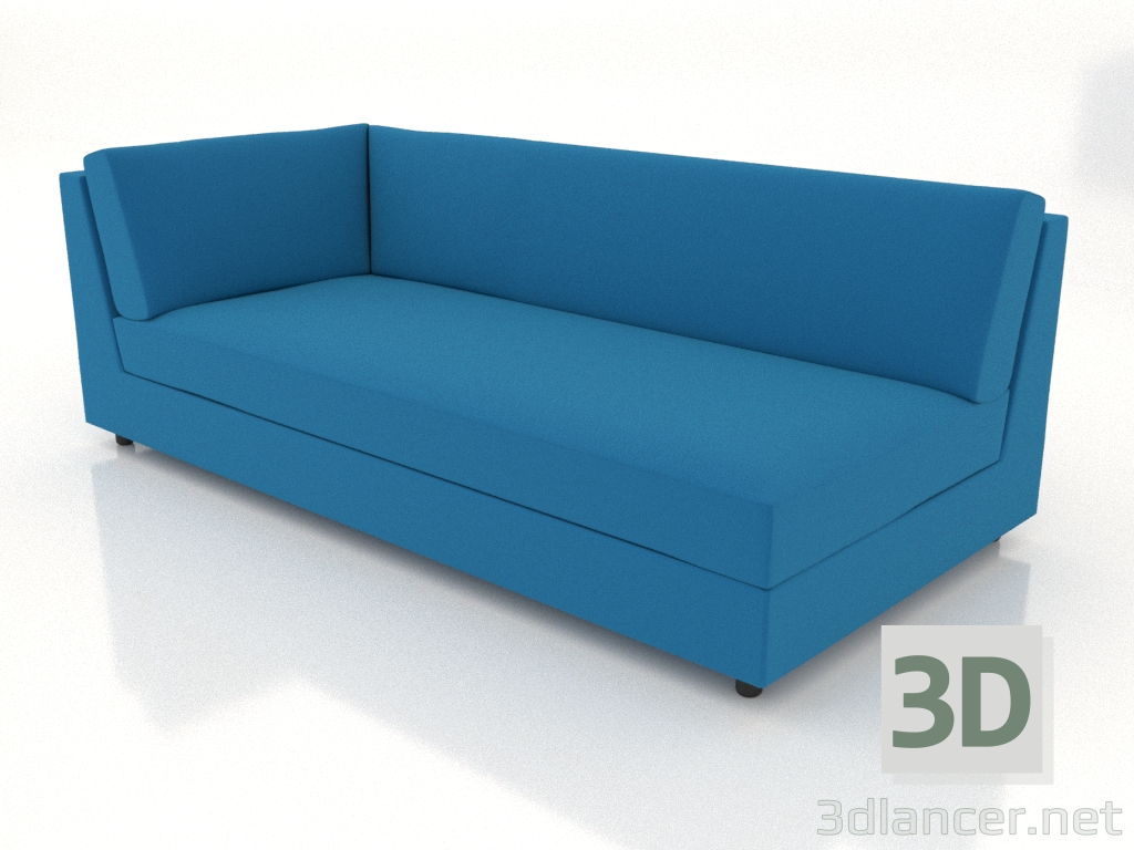 3d model Módulo sofá 103 esquina ampliado izquierda - vista previa