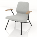 3d model Armchair on metal legs - preview