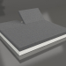 3d model Bed with back 200 (Agate gray) - preview