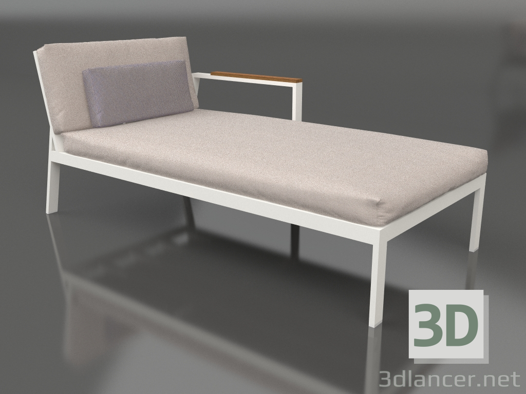 3D modeli Kanepe modülü sağ bölüm 2 (Akik gri) - önizleme