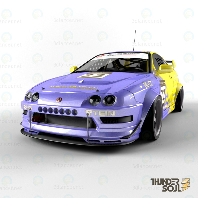 3d model Acura Integra Type-R [2001-2002] - vista previa