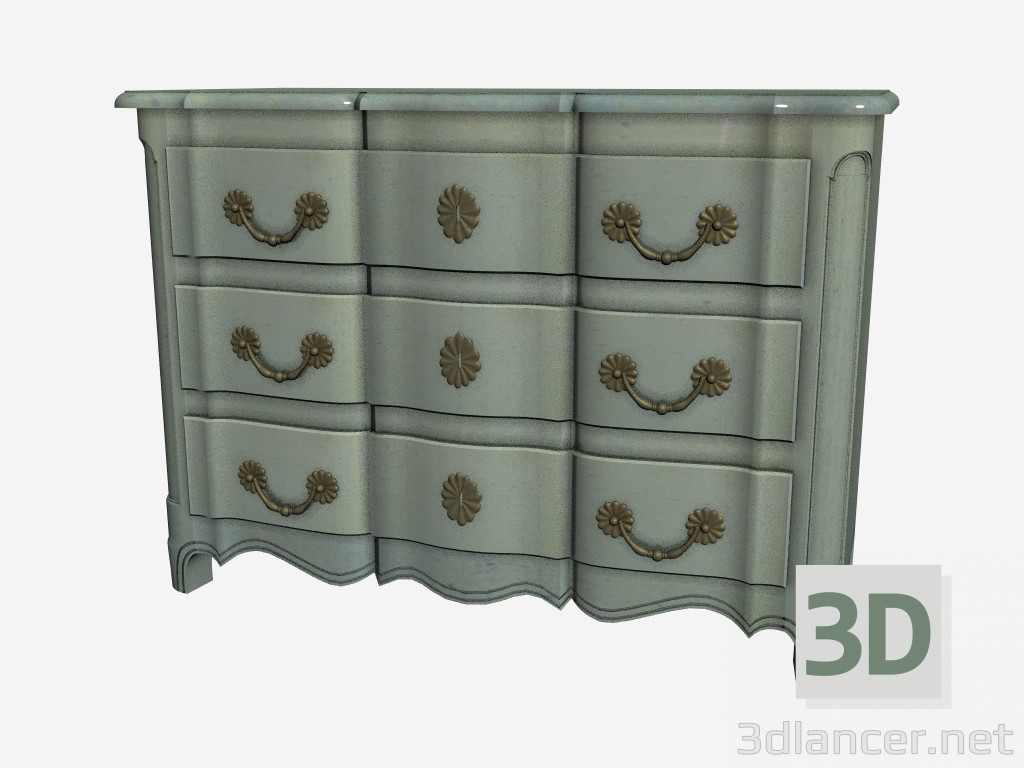 modèle 3D Commode classique 266 - preview