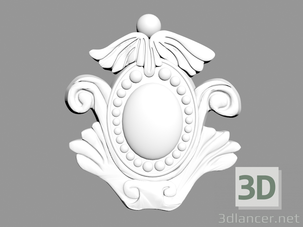 3d model Fragmento del ornamento A989 - vista previa