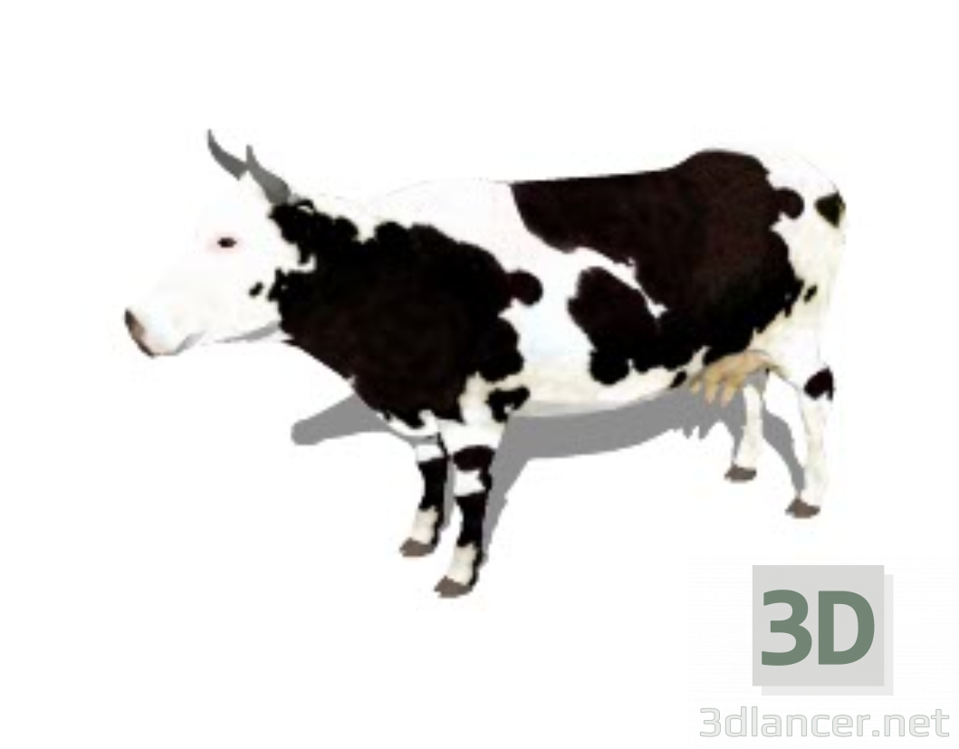 modèle 3D Vache - preview